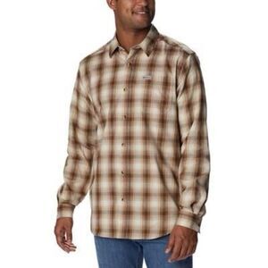 Columbia Mens Vapor‎ Ridge Woven Plaid Button-Down Shirt Size S